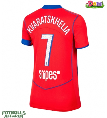Paris Saint-Germain Khvicha Kvaratskhelia #7 Tredje Tröja Kvinnor 2025-26 Kortärmad